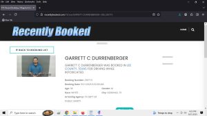 Sheriff Garrett Durrenberger Lee County