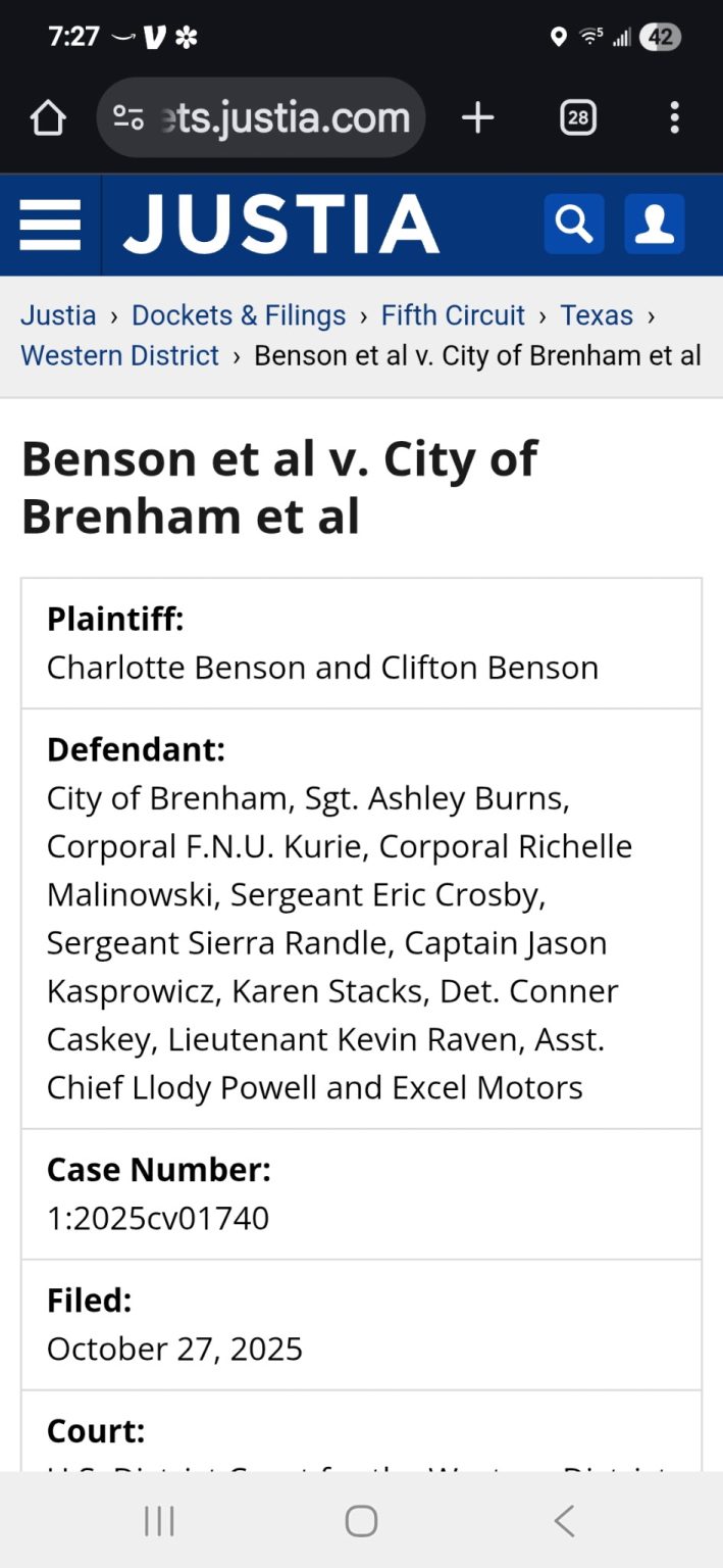 Brenham Police Department News and Reports on Officers