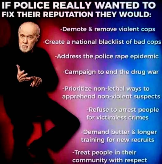 george carlin and police